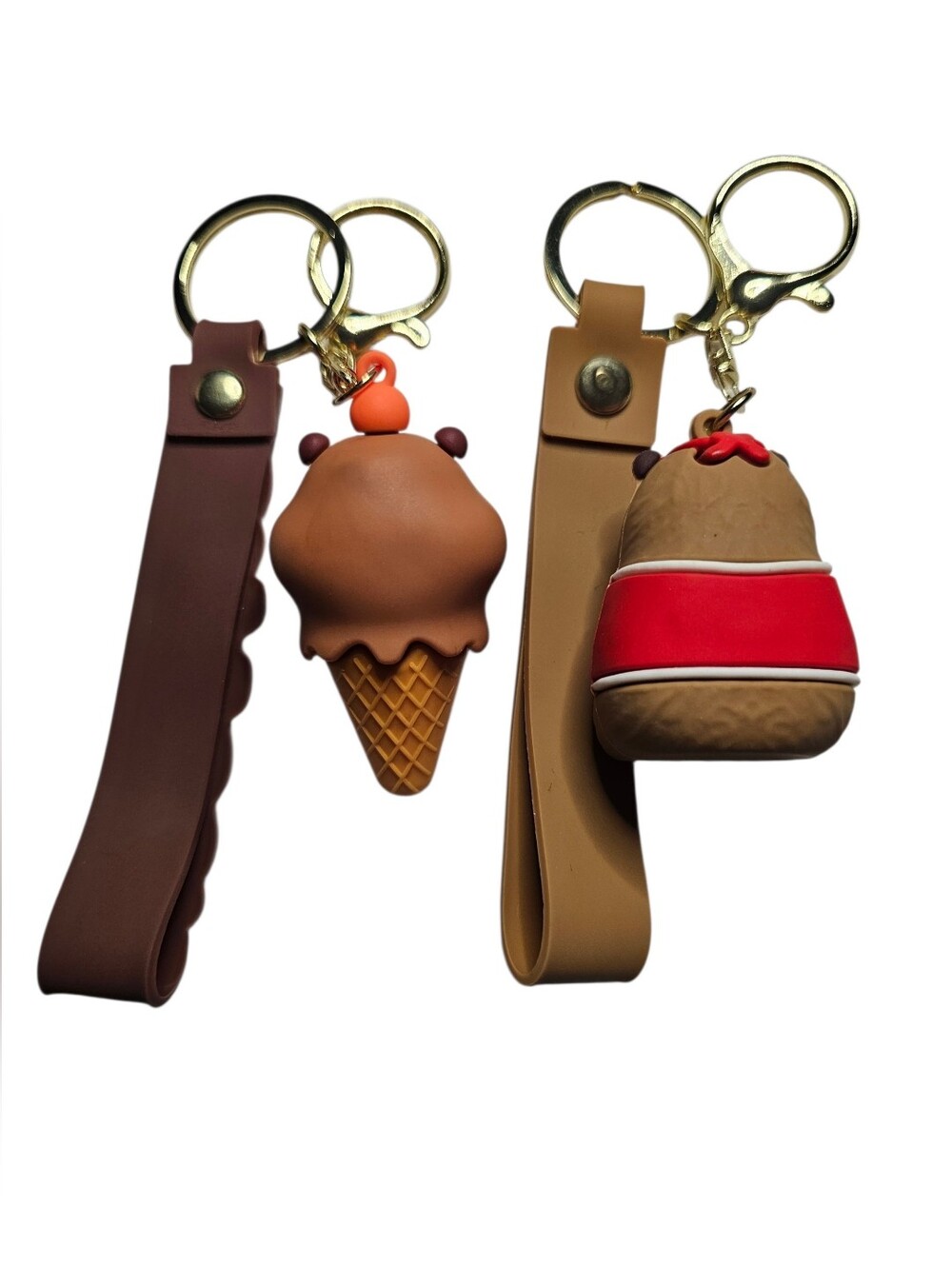 Capybara (Pick 1) Keychain - Ice Cream Cone Or Basketball - NWOT - Picture 2 of 2
